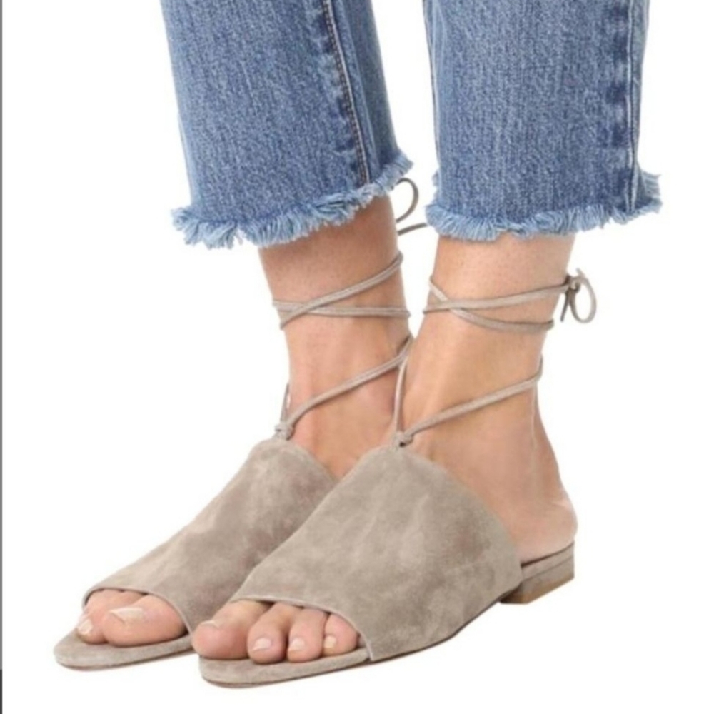 Vince Damon suede mule lace up sandals 8.5